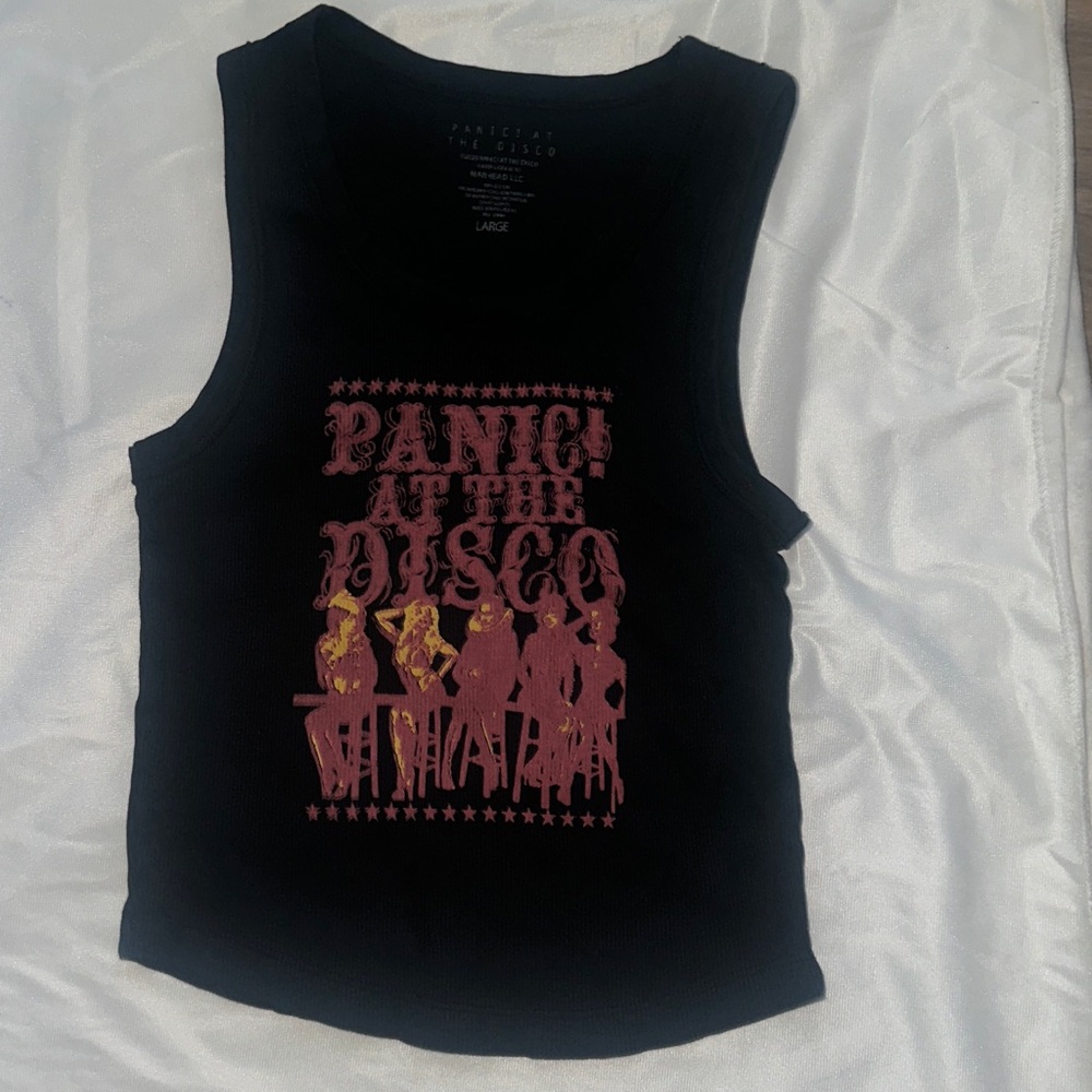 Hot Topic Black and Pink Panic! At The Disco Tank Top - Picture 4 of 4
